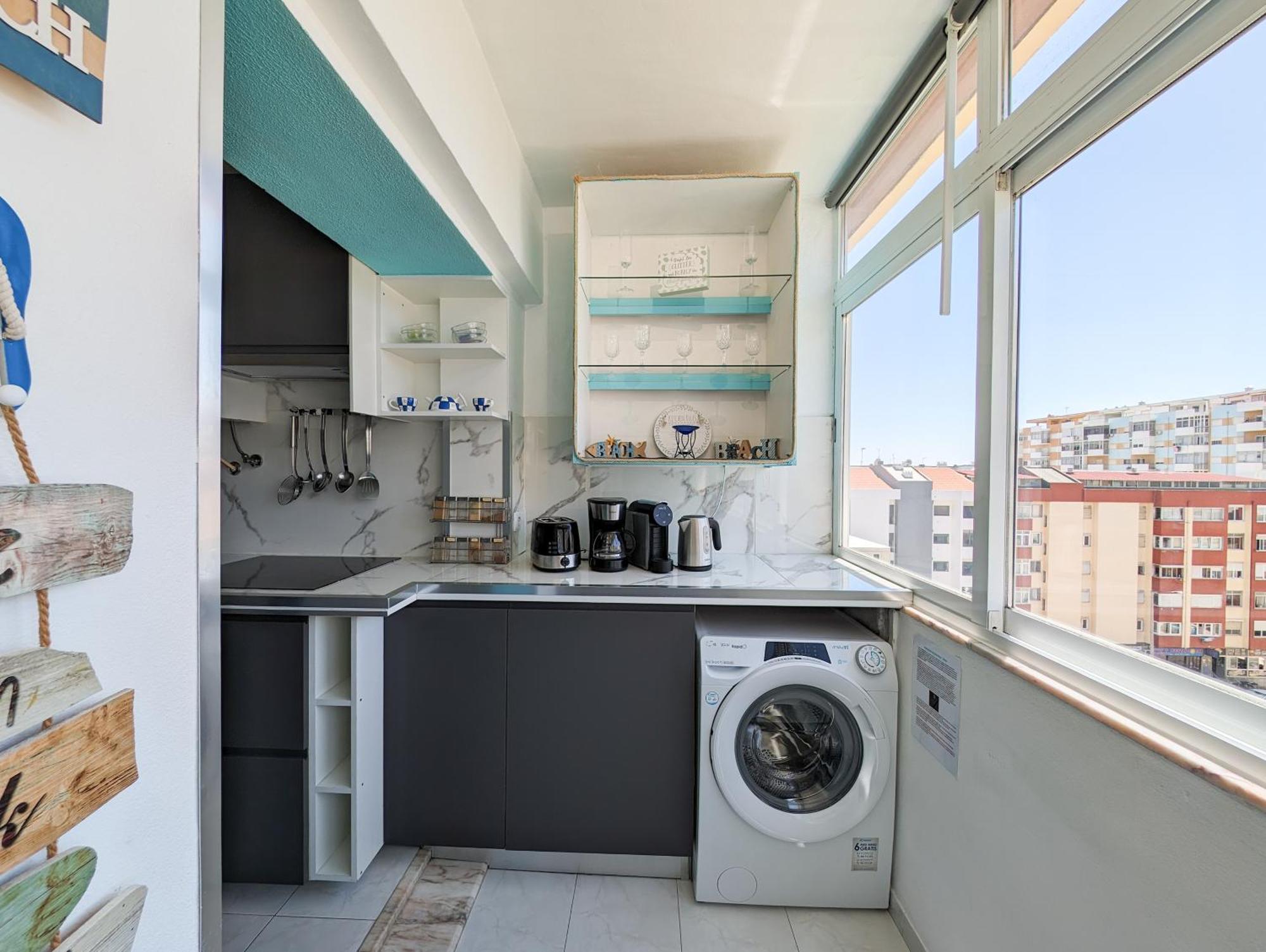 2 Room Condo - 5 Mins From Costa Da Caparica Beach & Bars المظهر الخارجي الصورة